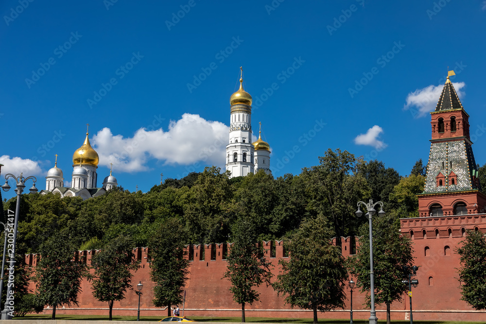 Beautiful view of Moscow Kremlin, Russia