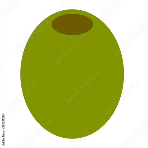 Simple vector of an olive