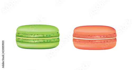 Tasty macaron. vector illustration