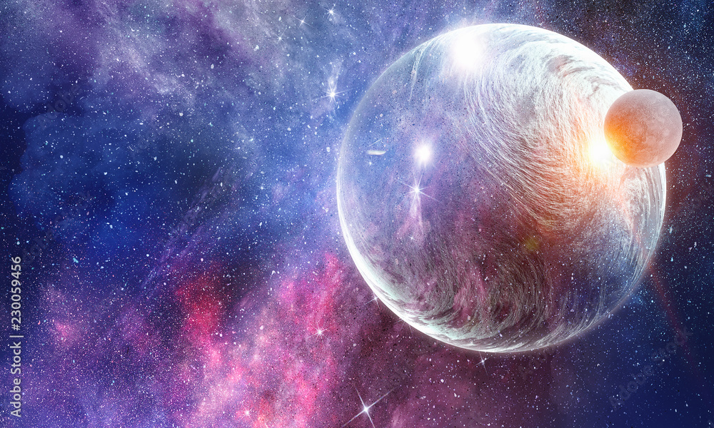Pluto planet. Mixed media Pluto planet. Mixed media