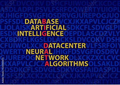 Big data, the concept of inscriptions. The image of the words. Text analysis. 
