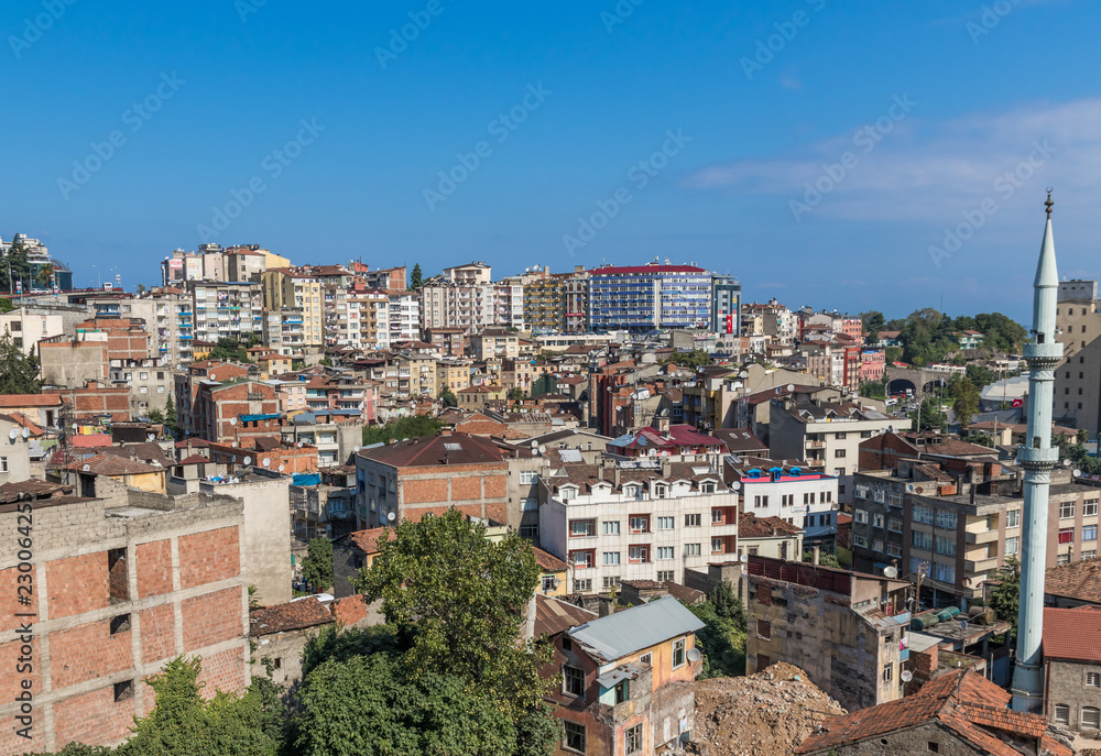 One of the most important cities on the black sea, Trabzon is located close to the border with Georgia . Here in particular the city skyline