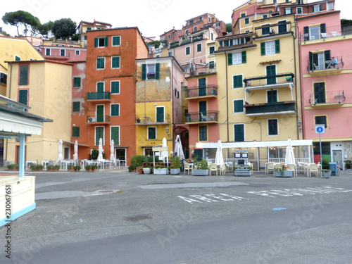 The characteristic houses of Liguria - Italy © francovolpato