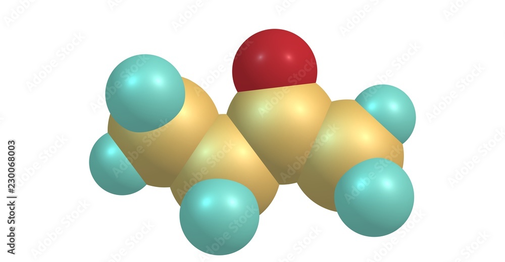 Butanone molecular structure isolated on white Butanone molecular structure isolated on white