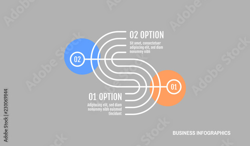 Infographics template. Graphic concept for your design. Can be used for work flow layout, diagram, business step options and banner. Vector illustration.