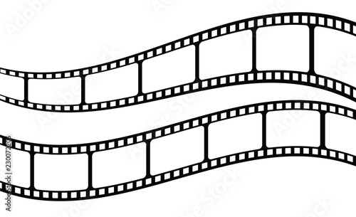 Film strip collection. Vector template.