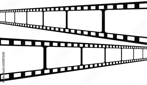 Film strip collection. Vector template.