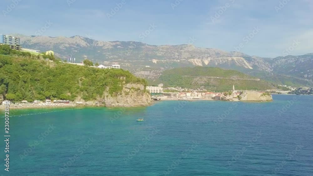 Sailing ship yachts with white sails in the open Mediterranean sea Sailing ship yachts with white sails in the open Mediterranean sea