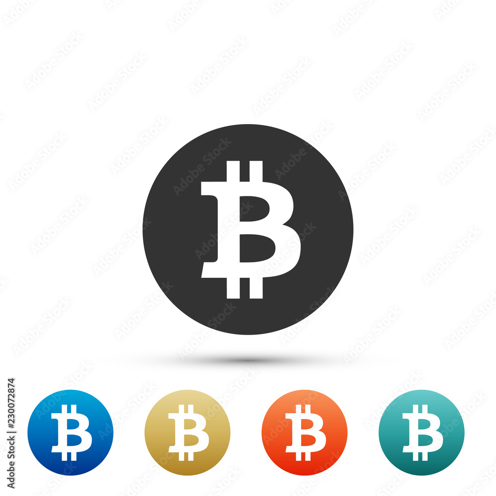 Cryptocurrency coin Bitcoin icon isolated on white background. Bitcoin for internet money. Physical bit coin. Digital currency. Blockchain based secure crypto currency. Vector Illustration Cryptocurrency coin Bitcoin icon isolated on white background. Bitcoin for internet money. Physical bit coin. Digital currency. Blockchain based secure crypto currency. Vector Illustration