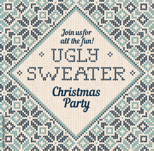 Winter Merry Christmas Frame Border Invitation Banner Greeting Card Template.
