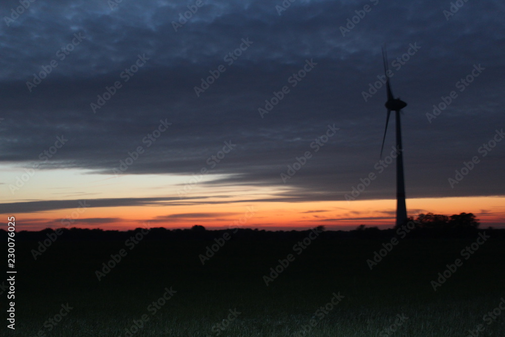 Obraz premium Sunset in East Friesland