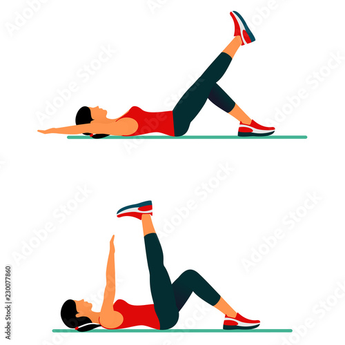 Fitness exercises for strong and beautiful body