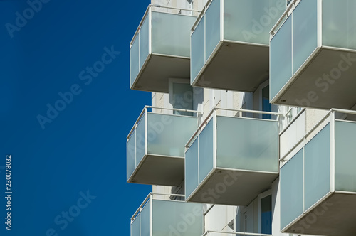 Balconies of an apartment building