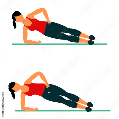 Fitness exercises for strong and beautiful body