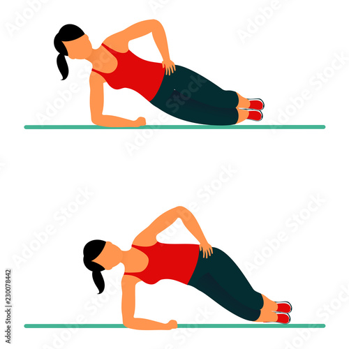 Fitness exercises for strong and beautiful body