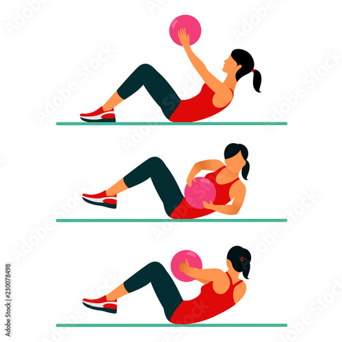 Fitness exercises for strong and beautiful body