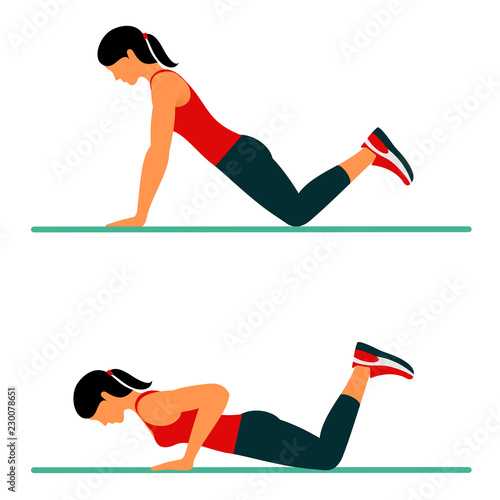 Fitness exercises for strong and beautiful body