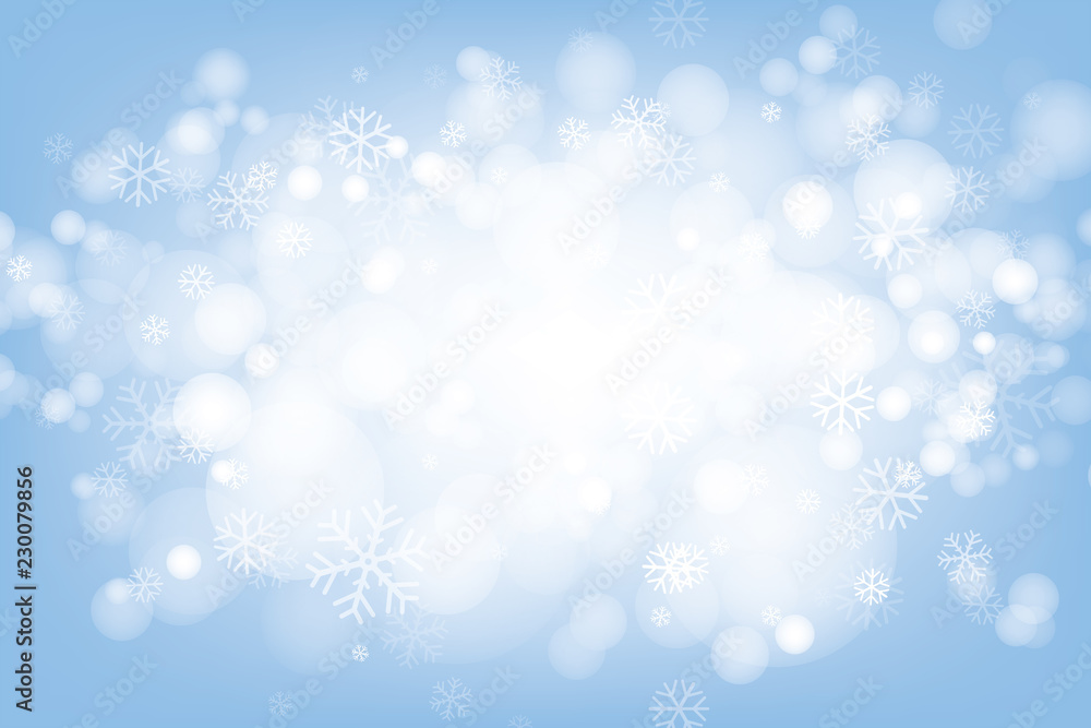 Vector of Christmas snowflakes for winter season.