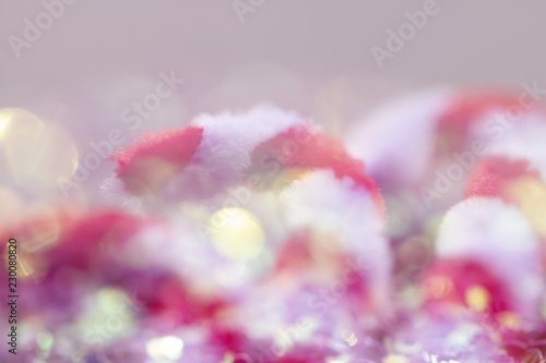 Bokeh of Christmas tree with lights for background abstract.Festive Gift of Happiness and the New Year 2018 celebrations.