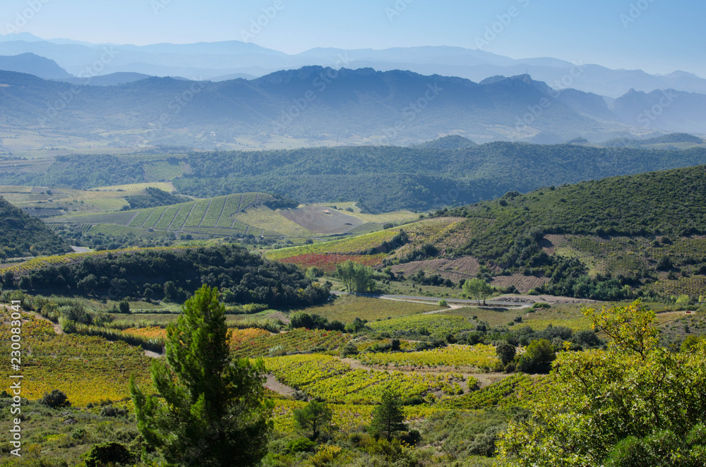 Landschaft im Aude im Oktober