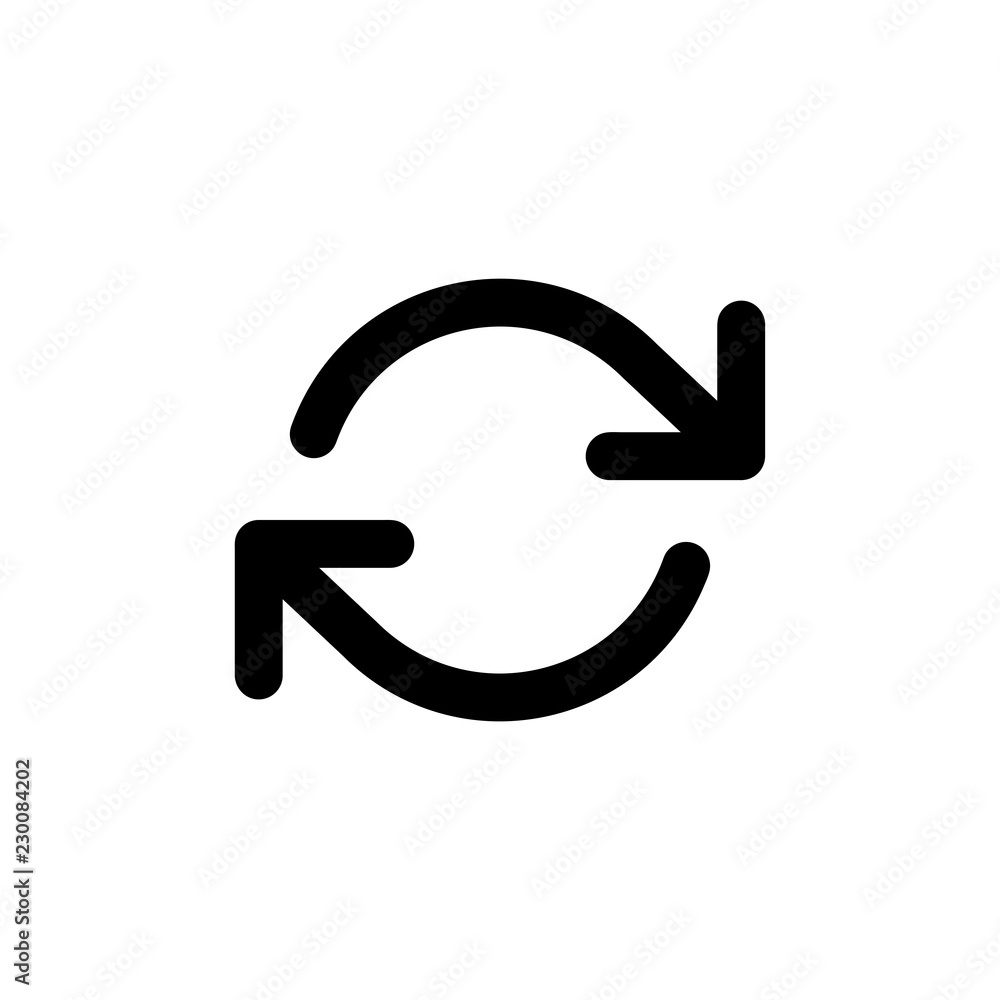 Refresh cw vector icon isolated on background. Trendy sweet symbol. Pixel perfect. illustration EPS 10. Refresh cw vector icon isolated on background. Trendy sweet symbol. Pixel perfect. illustration EPS 10.