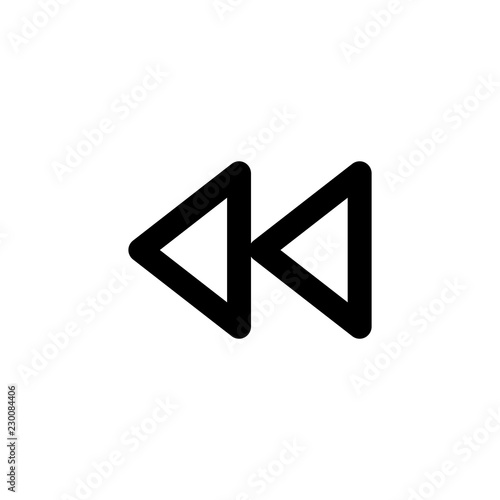 Free Download Rewind vector icon isolated on background. Trendy sweet symbol. Pixel perfect. illustration EPS 10. - GFXLoad