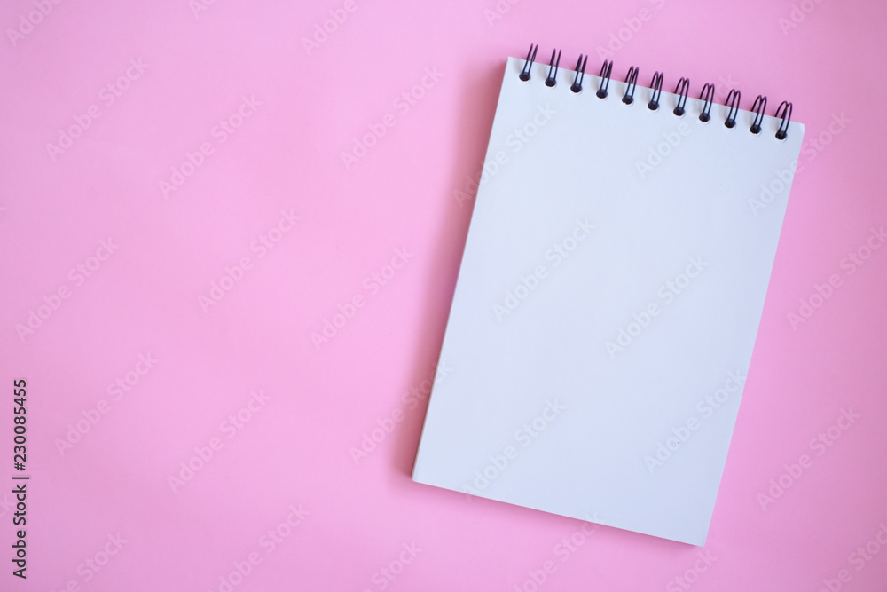 Top view of Notebook for mock up in office education concept. Top view of Notebook for mock up in office education concept.