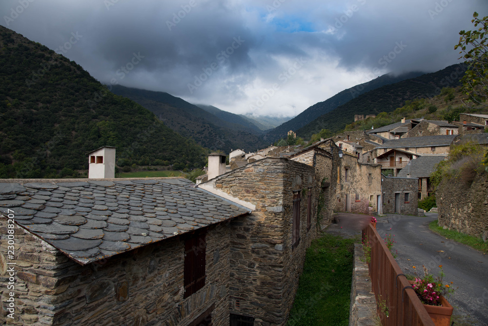 Das Dorf Evol in den Pyrenäen