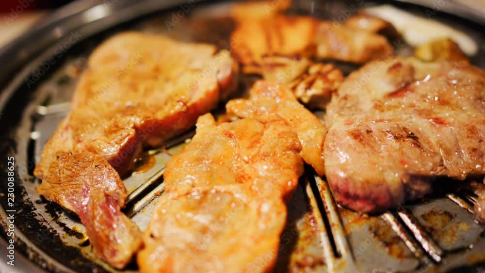 barbecue pork and meat grill, Korean style