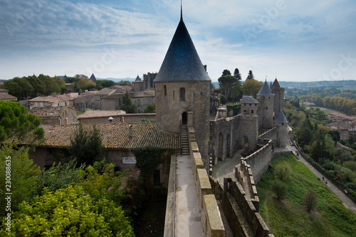 Festungsstadt Carcassonne in Frankreich