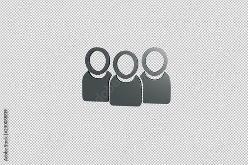 Illustration of Business succession on transparent background