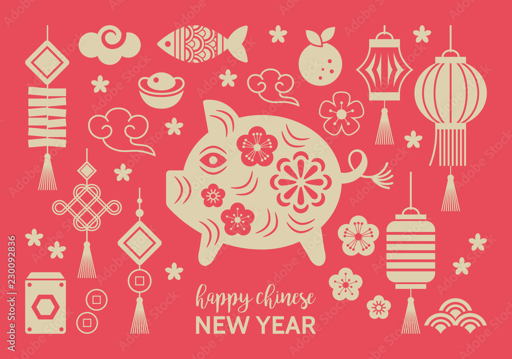 Chinese New Year holiday elements for design Chinese New Year holiday elements for design