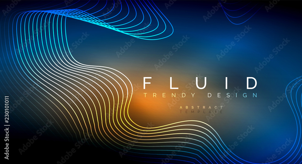 Digital flowing wave particles abstract background Digital flowing wave particles abstract background