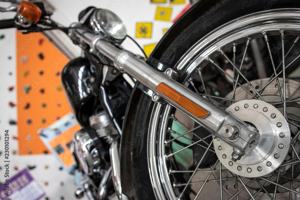 Obraz premium detail of a motorcycle