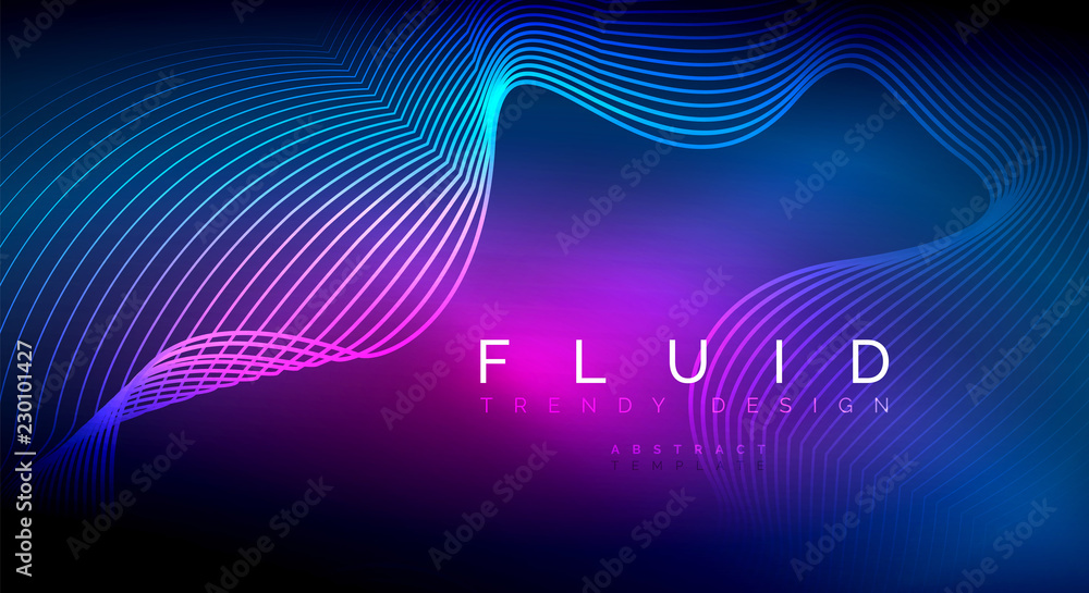 Digital flowing wave particles abstract background Digital flowing wave particles abstract background