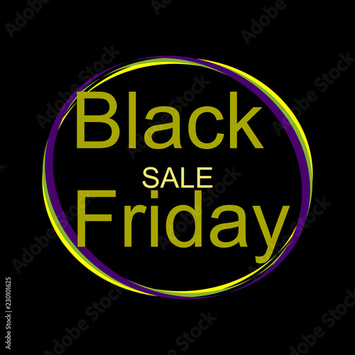 Black Friday sale vector il...