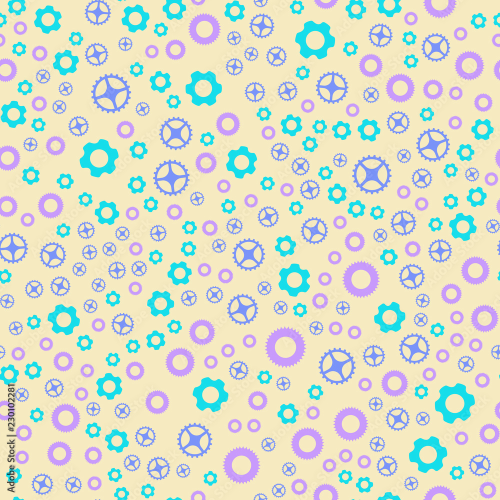 Gears and mechanism. Seamless vector EPS 10. Texture for print and Banner. Flat style Gears and mechanism. Seamless vector EPS 10. Texture for print and Banner. Flat style
