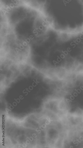 Background of abstract gray color smoke. The wall of gray fog. 3D illustration