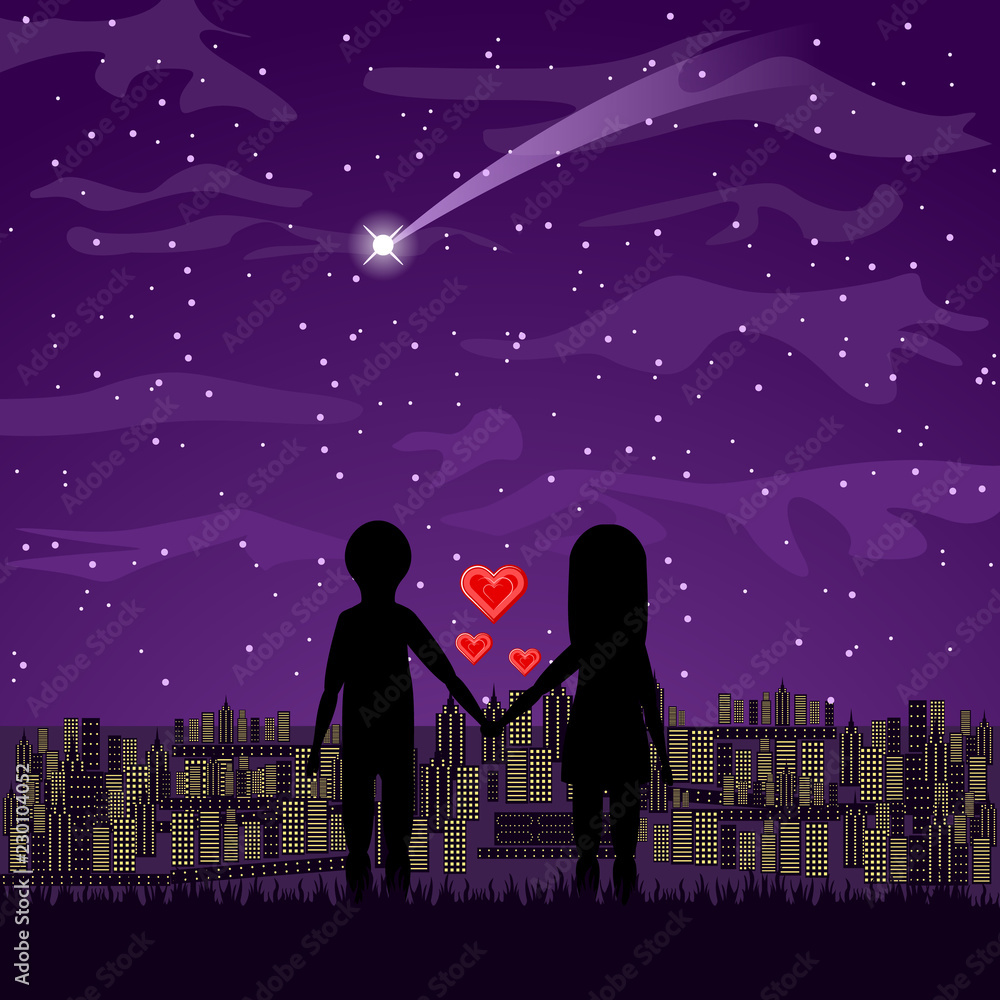 Obraz premium Two_Under_The_Stars