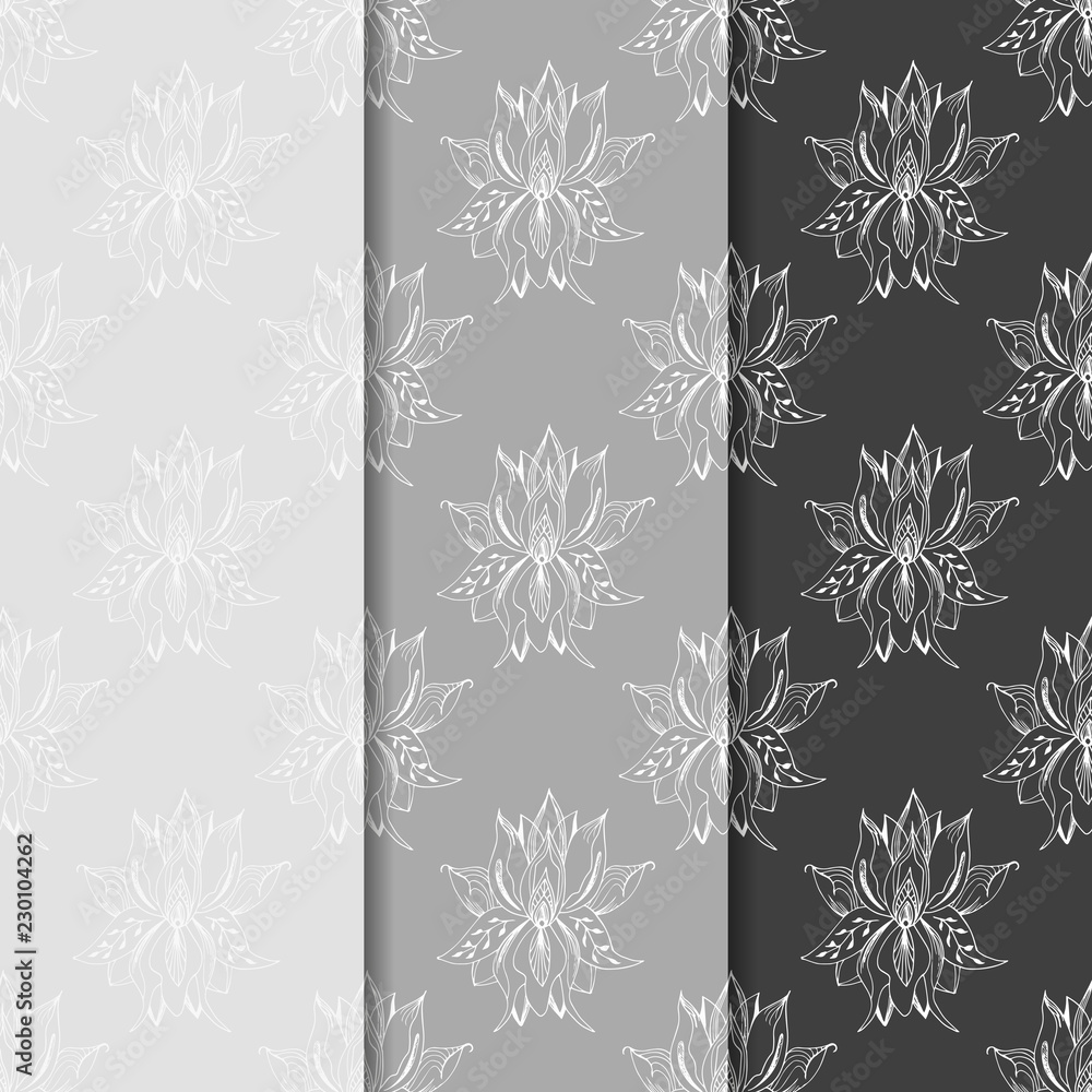 Fototapeta premium floral seamless pattern with flowers