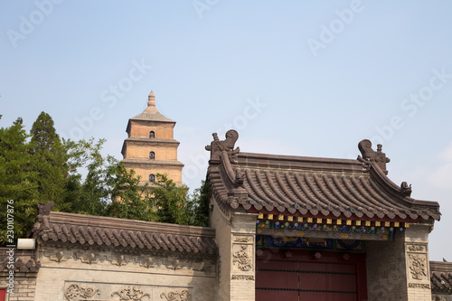 Giant Wild Goose Pagoda or Big Wild Goose Pagoda, is a Buddhist pagoda located in southern Xian (Sian, Xi'an),Shaanxi province, China photo