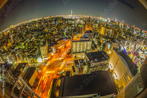 東京の夜景（文京シビックセンターから） photo