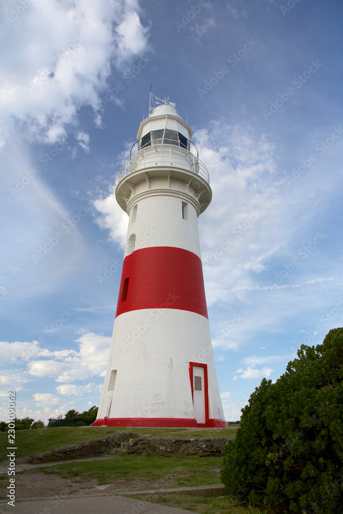 Red and White Lighthouse, Tasmania