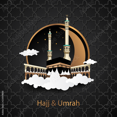 kaaba with luxury design for hajj umrah and more photo