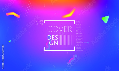 Color modern background. Colorful presentation backdrop. Cover design template. Vector background for poster, report, banner, any document page. Liquid fluid trendy futuristic color shapes. A4.