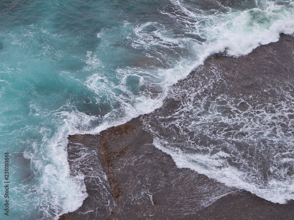 Waves, beach