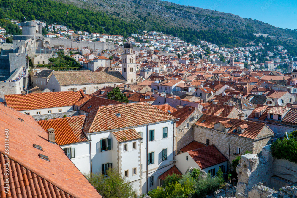 Roofs of Old Town Dubrovnik, Croatia