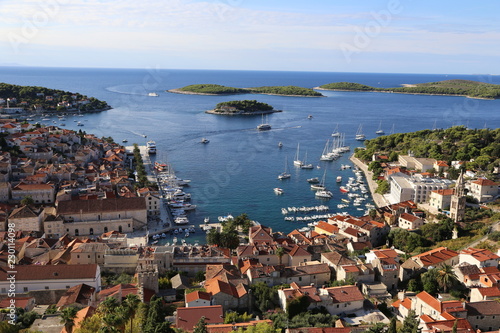Hvar Harbour from above
