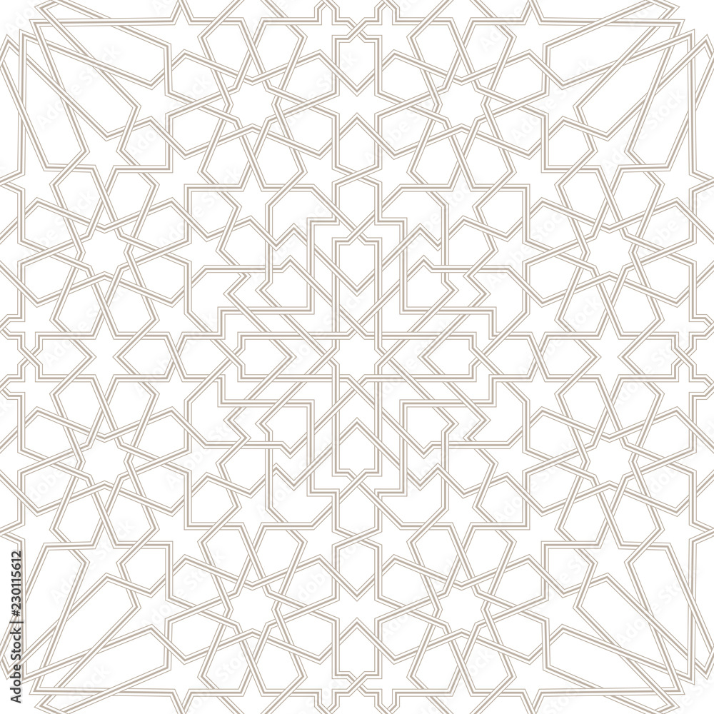 Grey Moroccan Pattern Wallpaper