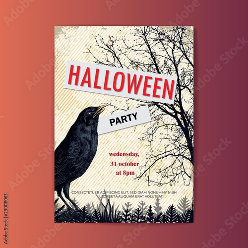 Halloween party poster